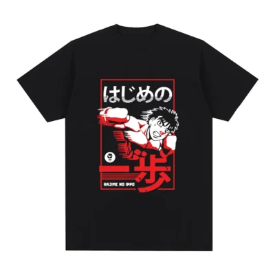 100 Cotton TShirt Anime Hajime No Ippo TShirts Kamogawa Boxing Gym Men women T Shirts Graphic - Hajime no Ippo Merch