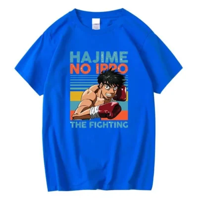 2023 High Quality T Shirts Men Fashion Hip Hop Harajuku Hajime No Ippo Cotton Shirt.jpg 640x640 1 - Hajime no Ippo Merch