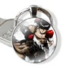 Cartoon Fashion Design Creative Pendant Car Key Chains Handmade Glass Cabochon Keychain anime Hajime no Ippo 4 - Hajime no Ippo Merch