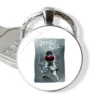 Cartoon Fashion Design Creative Pendant Car Key Chains Handmade Glass Cabochon Keychain anime Hajime no Ippo 9 - Hajime no Ippo Merch