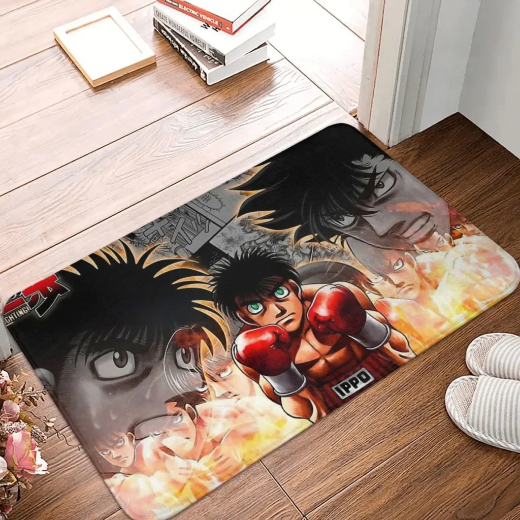 FightBathroom Mat Hajime no Ippo Doormat Living Room Carpet Entrance Door Rug Home Decor - Hajime no Ippo Merch