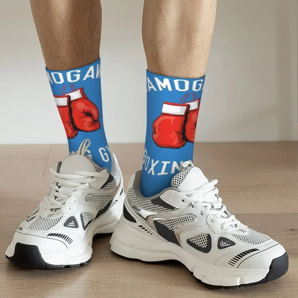 Funny Happy Men s compression Socks Hajime No Ippo KBG Retro Harajuku Anime Manga Hip Hop 5 - Hajime no Ippo Merch