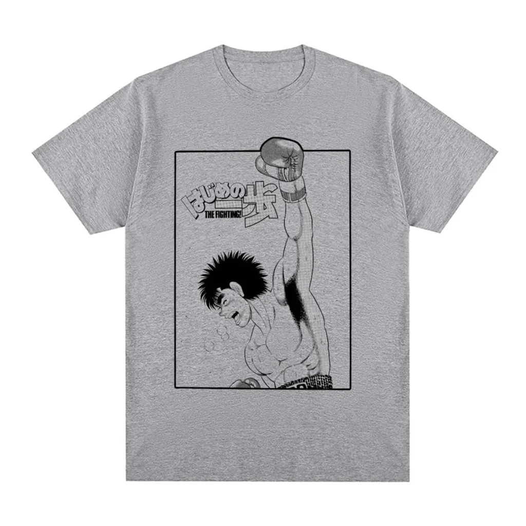 Hajime No Ippo KBG Vintage T shirt Anime Funny Makunouchi Cotton Men T shirt New Tee - Hajime no Ippo Merch