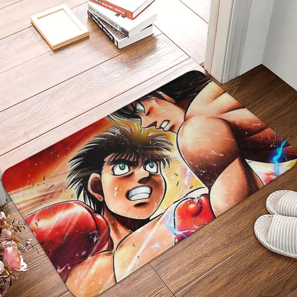 Hajime no Ippo Anti Slip Doormat Bath Mat Hot Balcony Carpet Welcome Rug Bedroom Decorative - Hajime no Ippo Merch