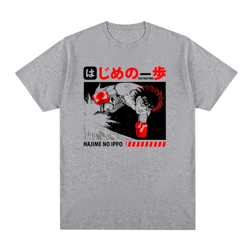 Hajime no Ippo KBG Vintage T shirt Makunouchi Ippo Cotton Men T shirt New Tee Tshirt - Hajime no Ippo Merch