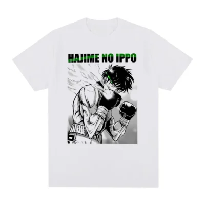 Hajime no Ippo Kamogawa Boxing Gym Vintage T shirt Hip Hop Harajuku Anime Cotton Men T - Hajime no Ippo Merch