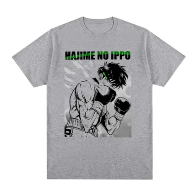 Hajime no Ippo Kamogawa Boxing Gym Vintage T shirt Hip Hop Harajuku Anime Cotton Men T.jpg 640x640 - Hajime no Ippo Merch