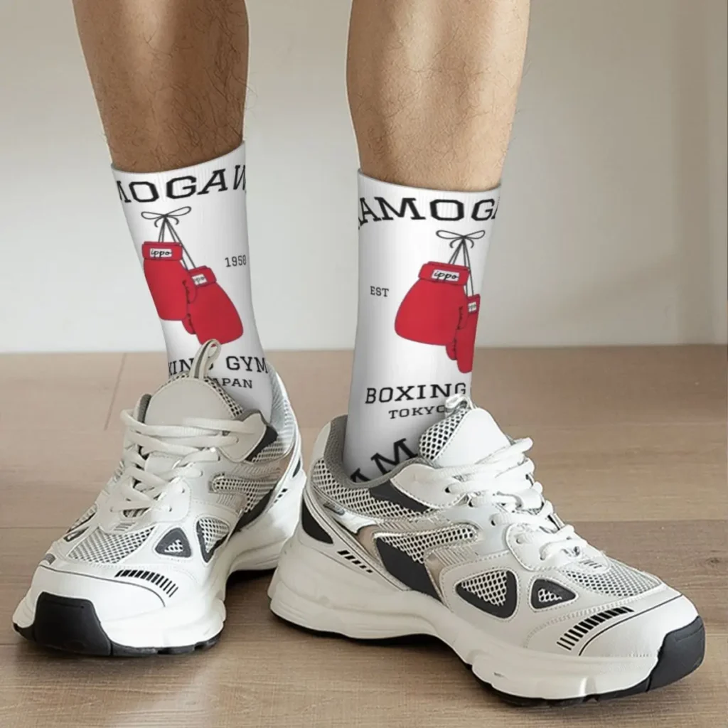 Happy Funny Male Men Socks Harajuku Sock Polyester Hajime no Ippo KBG High Quality Women s 3 - Hajime no Ippo Merch