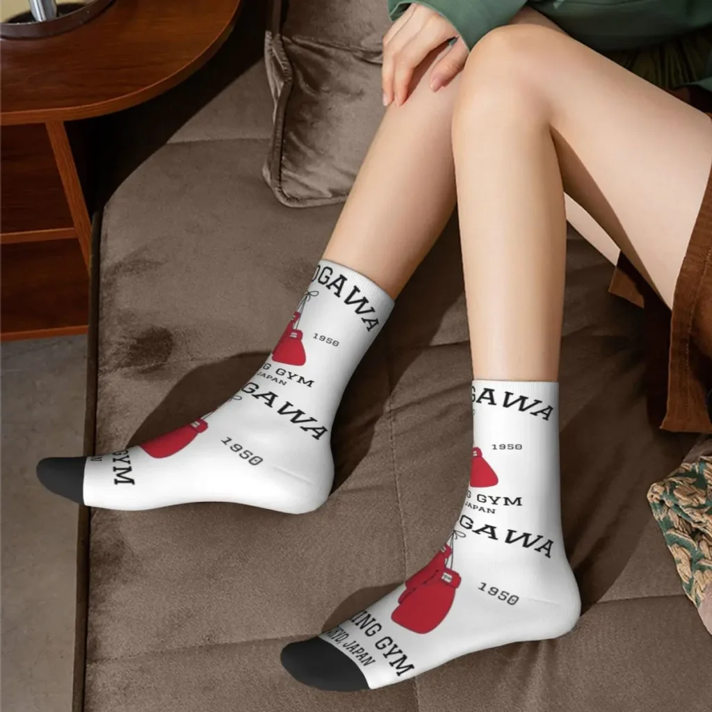 Happy Funny Male Men Socks Harajuku Sock Polyester Hajime no Ippo KBG High Quality Women s 4 - Hajime no Ippo Merch