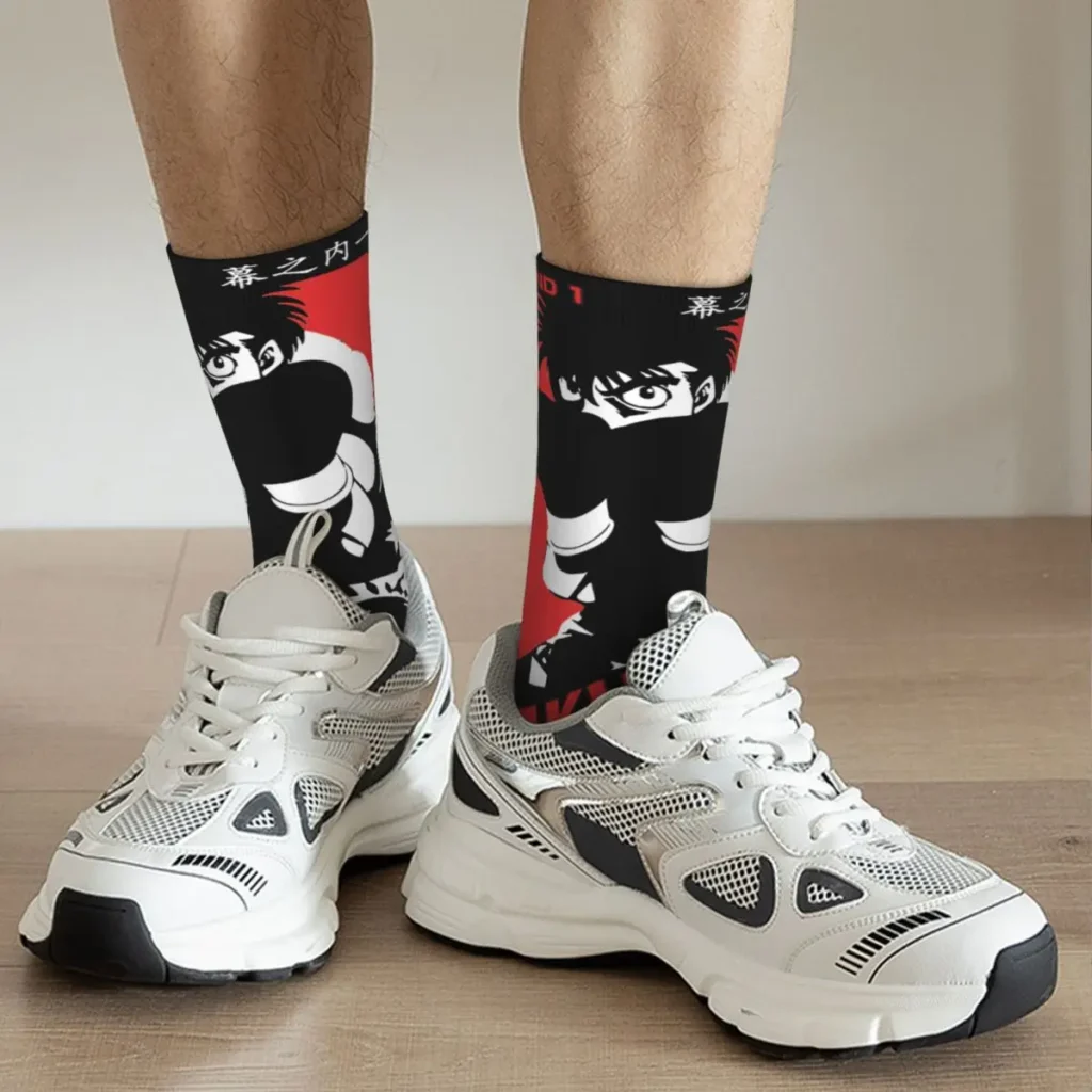 Harajuku Men s Women s KBG Hajime Ippo Makunouchi Socks Merch Warm Socks Cute Birthday Present 3 - Hajime no Ippo Merch