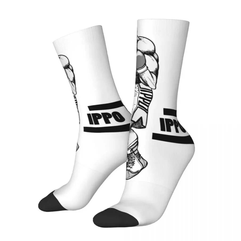 Hip Hop Vintage Hajime No Ippo Anime Crazy Men s compression Socks Unisex Anime Manga Harajuku - Hajime no Ippo Merch