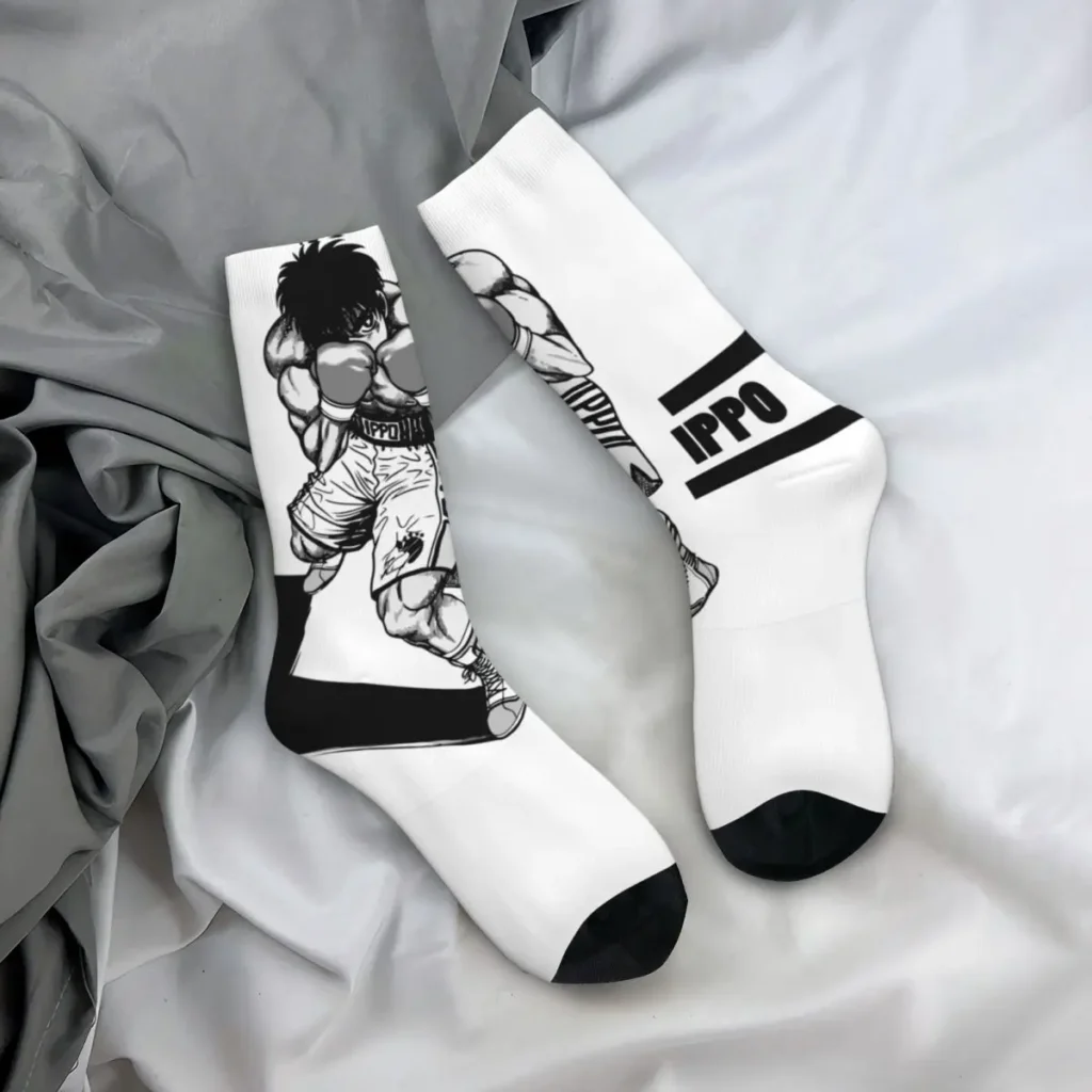 Hip Hop Vintage Hajime No Ippo Anime Crazy Men s compression Socks Unisex Anime Manga Harajuku 4 - Hajime no Ippo Merch