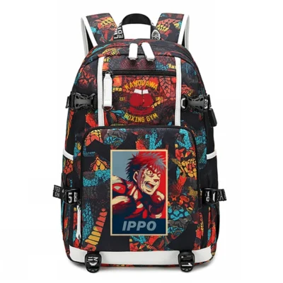 Hot Sale Hajime No Ippo Backpacks Student Anime Laptop Shoulder Bags Harajuku Hajime No Ippo High.jpg 640x640 6 - Hajime no Ippo Merch