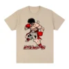 Makunouchi Ippo 90s Summer Fashion Hajime no Ippo Vintage T shirt Boxing Gym Cotton Men T - Hajime no Ippo Merch