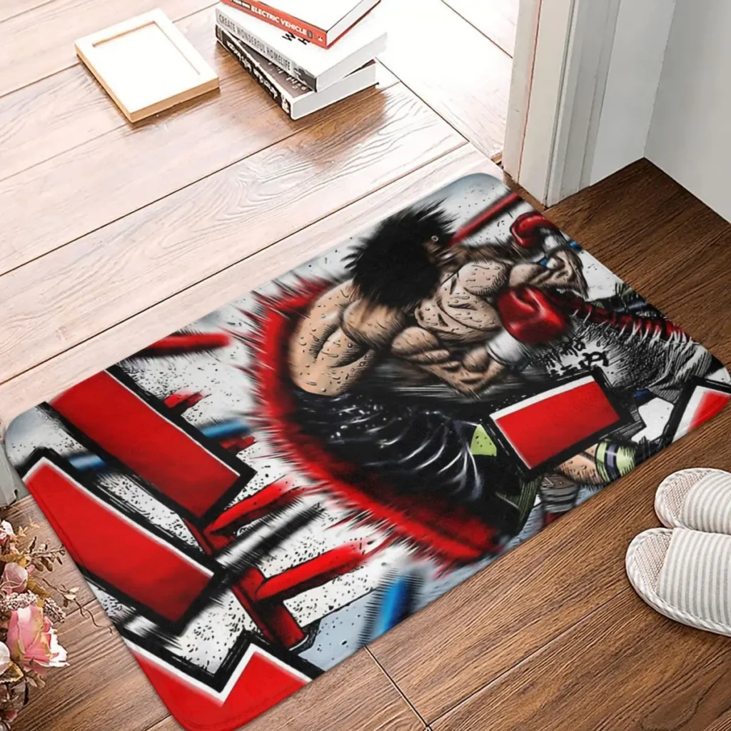 Makunouchi PunchBath Mat Hajime no Ippo Doormat Kitchen Carpet Balcony Rug Home Decor - Hajime no Ippo Merch