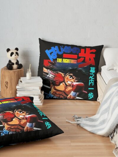 Hajime No Ippo - Ippo Makunouchi Throw Pillow Official Hajime no Ippo Merch