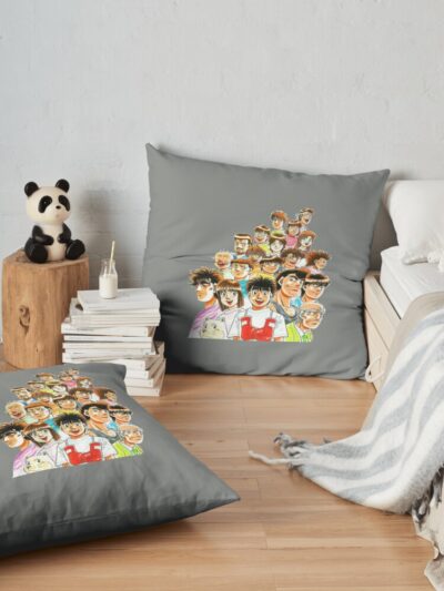 Hajime No Ippo S Throw Pillow Official Hajime no Ippo Merch