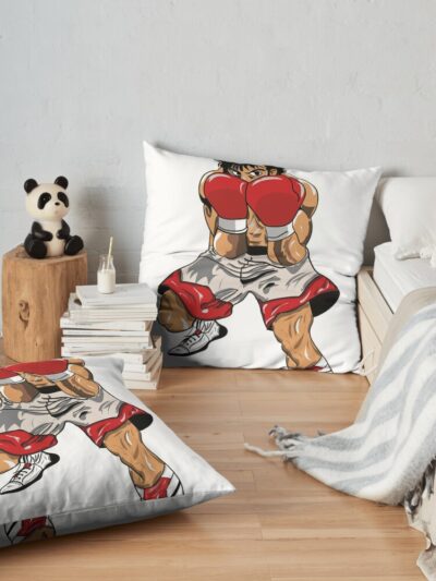 Hajime No Ippo Throw Pillow Official Hajime no Ippo Merch