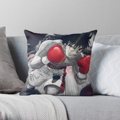 Hajime No Ippo Fanart Throw Pillow Official Hajime no Ippo Merch