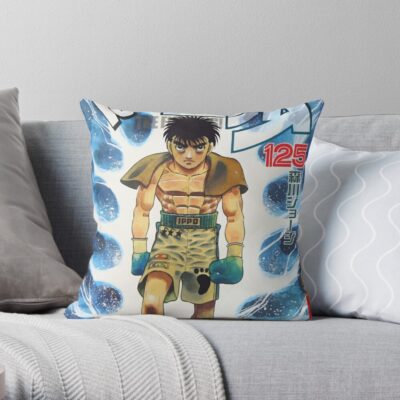 Hajime No Ippo Throw Pillow Official Hajime no Ippo Merch