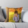 Hajime No Ippo Sunset Training Throw Pillow Official Hajime no Ippo Merch