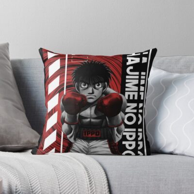 Hajime No Ippo Throw Pillow Official Hajime no Ippo Merch