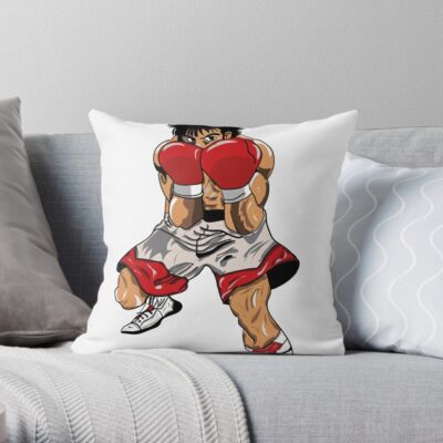 Hajime No Ippo Throw Pillow Official Hajime no Ippo Merch