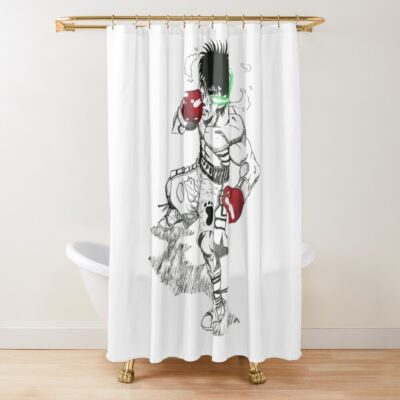 Hajime No Fanfic Ippo       (6) Shower Curtain Official Hajime no Ippo Merch