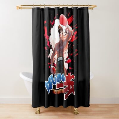 Retro Comedy Funny Gift Shower Curtain Official Hajime no Ippo Merch